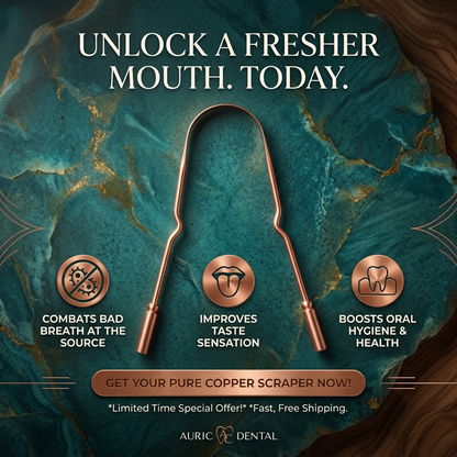 Pure Copper Ayurvedic Tongue Scraper