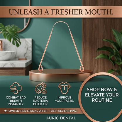 Pure Copper Ayurvedic Tongue Scraper