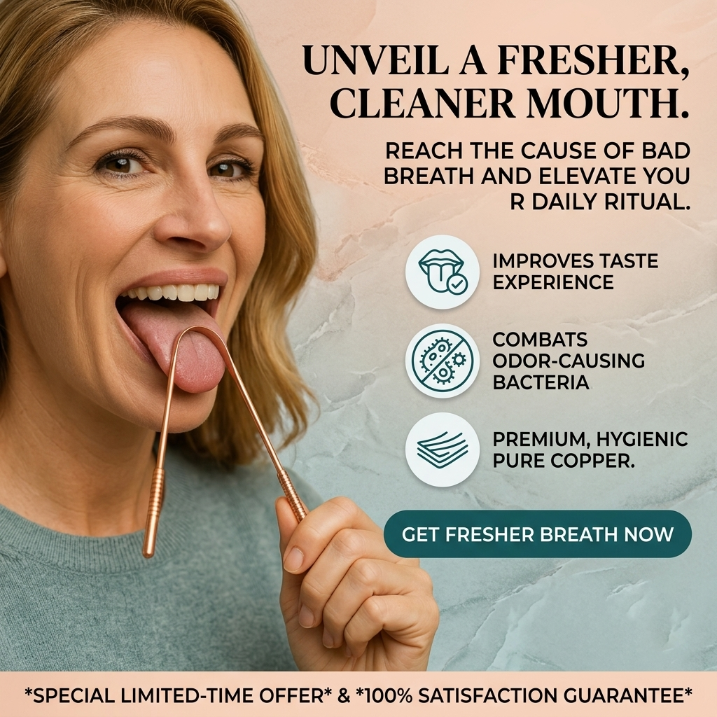 Pure Copper Ayurvedic Tongue Scraper