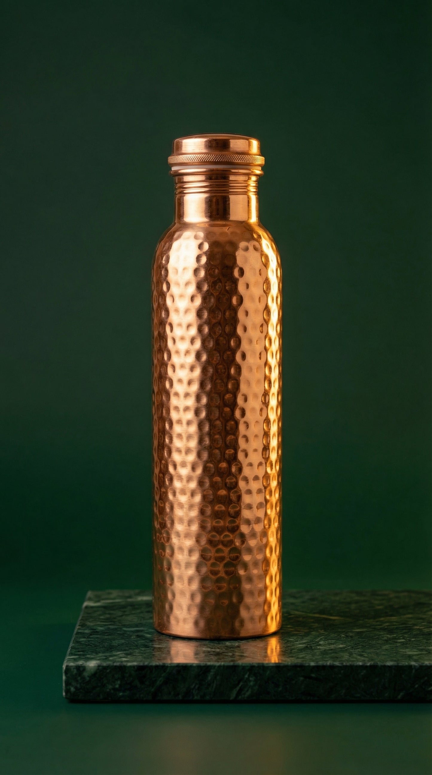 The Classic — Hammered Copper Bottle