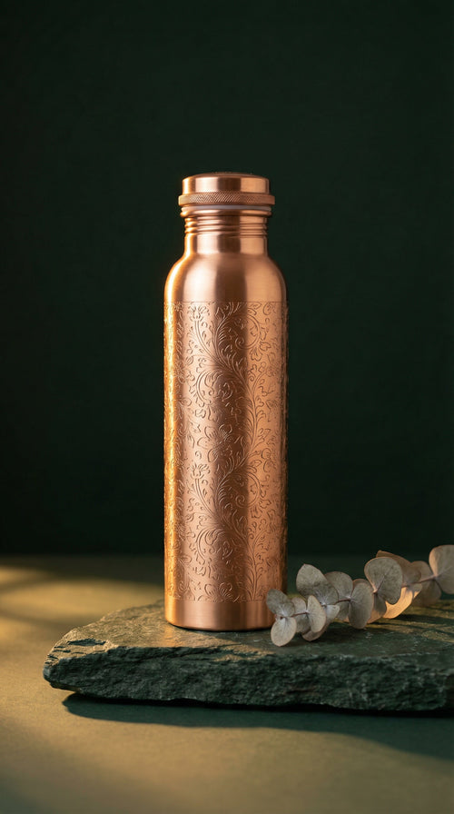 The Heritage — Engraved Copper Bottle