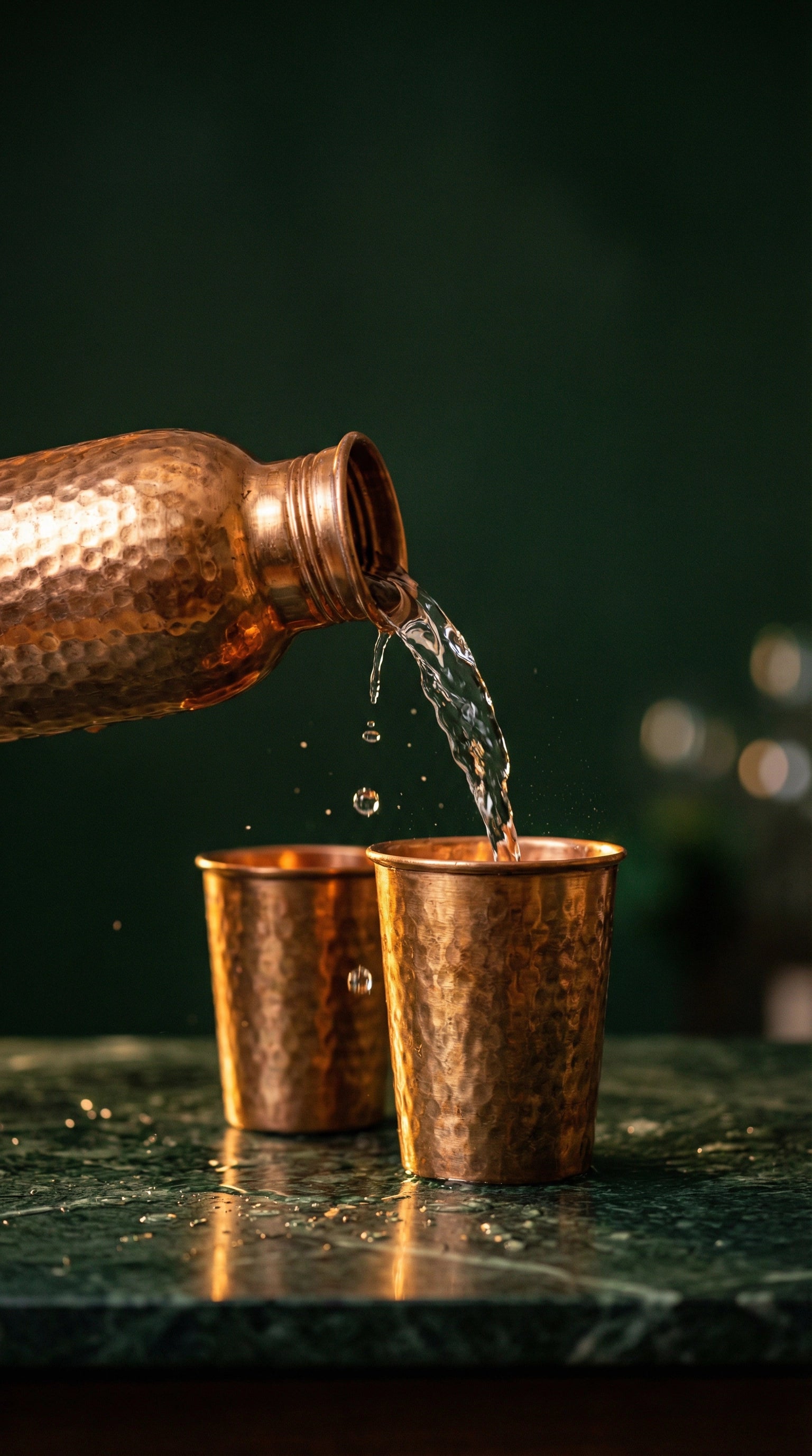 Aurava copper bottle lifestyle